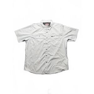 Wrangler Outdoor Series Men’s XL Regular Fit Short Sleeve Button-Up Shirt Gray
